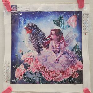 5D DIY Diamond Painting Girl And Bird DZ179
